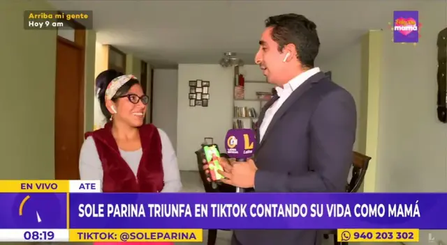 Sole Parina no imaginó que el reportero diría eso en vivo. Sole Parina no imaginó que el reportero diría eso en vivo.