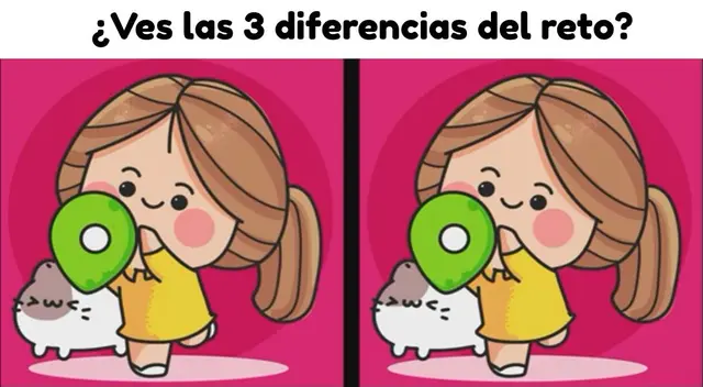 Lograrás ubicar las 3 diferencias del reto en menos de 5 segundos.