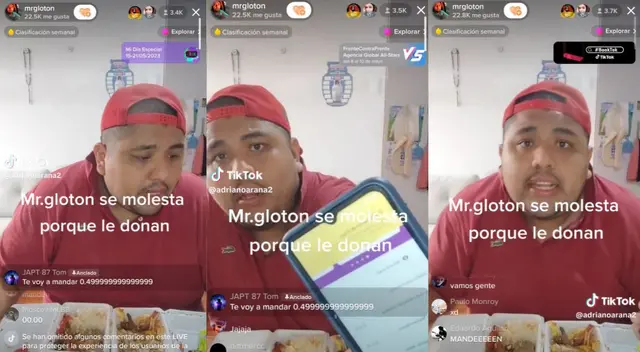 Usuarios bloquean cuenta de Yape de Mr. Glotón en vivo Usuarios bloquean cuenta de Yape de Mr. Glotón en vivo