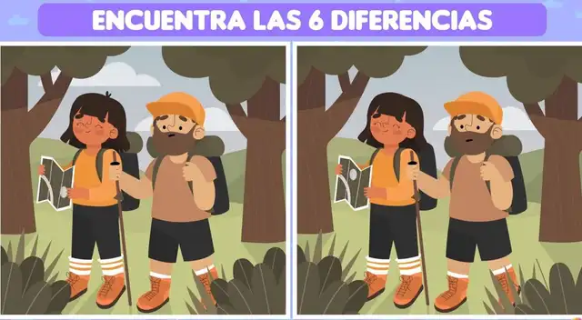 Encuentra las 6 diferencias en este reto visual en menos de 15 segundos.