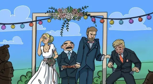 ¿Dónde están los anillos? Ayuda al padrino antes de que sea demasiado tarde.