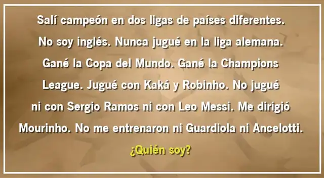 Solo una persona hábil y fanática del fútbol podrá superar esta prueba. Solo una persona hábil y fanática del fútbol podrá superar esta prueba.