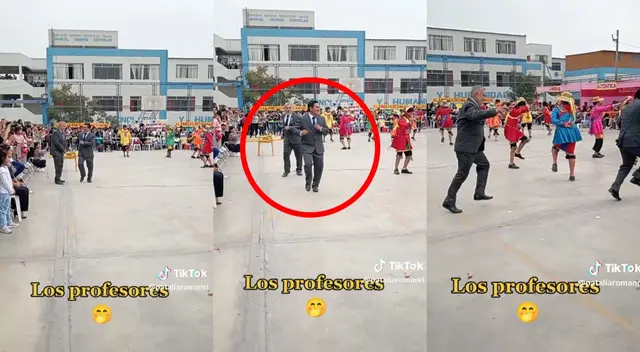 Los profesores no pudieron quedarse con las ganas de bailar en el Día de las Madres