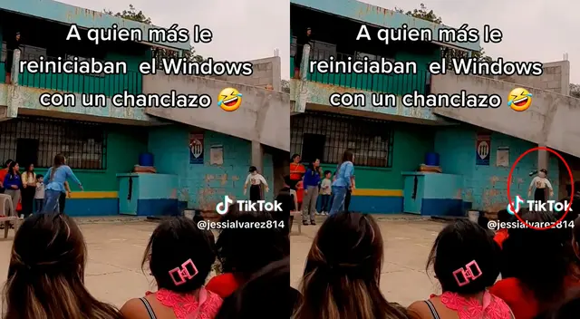 Los curiosos y participantes estallaron de risa al ver la puntería de la madre. Mira el video de TikTok que es viral.
