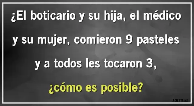 Si quieres superar este complicado acertijo mental tienes que activar todos tus sentidos. Si quieres superar este complicado acertijo mental tienes que activar todos tus sentidos.