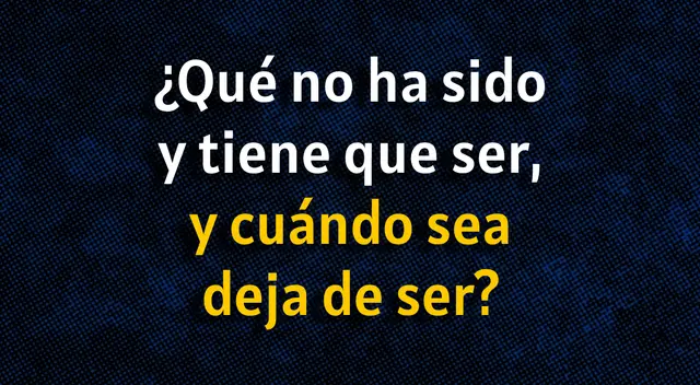 Reta tu intelecto y resuelve la interrogante. Reta tu intelecto y resuelve la interrogante.