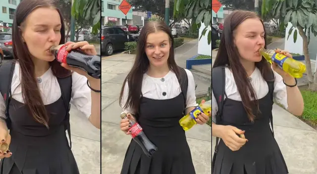 TikTok: extranjera da su opinión acerca de Inca Cola y Coca Cola