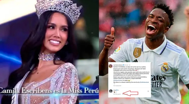 El jugador de Real Madrid remeció Instagram con un saludo especial a la Miss Perú 2023. El jugador de Real Madrid remeció Instagram con un saludo especial a la Miss Perú 2023.