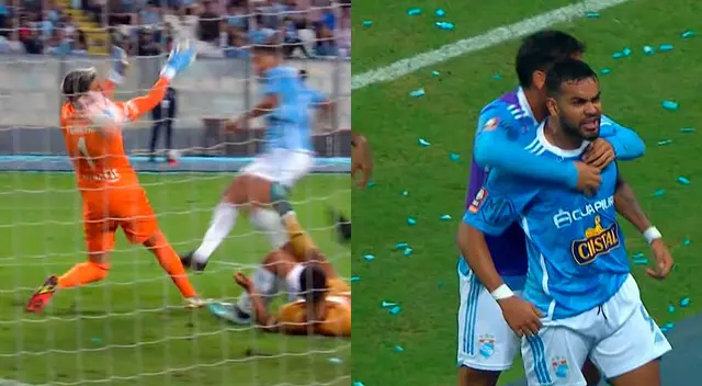 Brenner Marlos sorprendió tras marcar el 3-2 para Cristal. Brenner Marlos sorprendió tras marcar el 3-2 para Cristal.