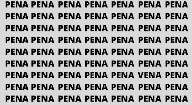 ¿Cuáles son las dos palabras diferentes? Analiza y acierta