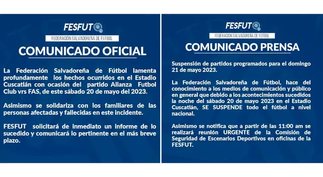 Tragedia en fútbol de El Salvador