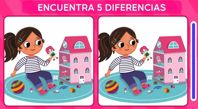 Ubica las 5 diferencias en el menor tiempo posible. ¿Podrás hacerlo?
