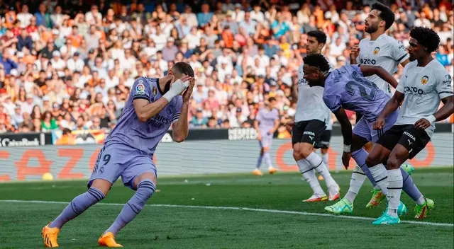 Real Madrid perdió en Mestalla 1-0 ante Valencia por LaLiga Santander