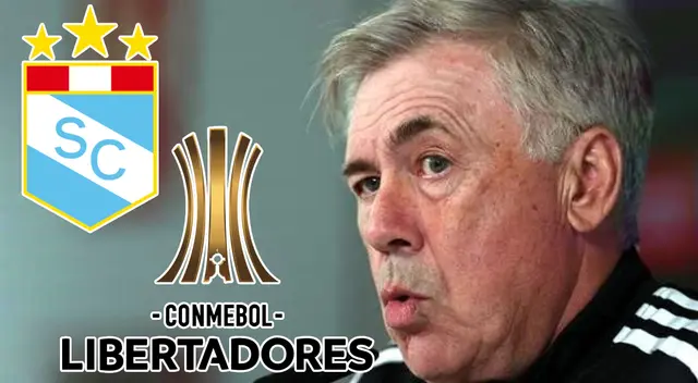 Ancelotti podría influir en el futuro de Cristal en la Libertadores 2023.