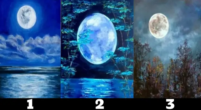 Descubre si eres una persona inteligente con la puesta de luna que te llame más la atención