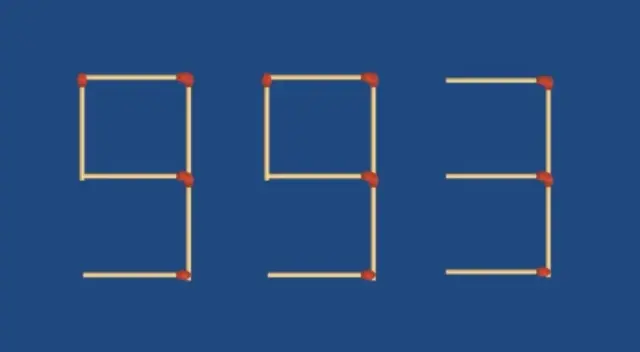 Solo una mente inteligente identifica que cerillos eliminar