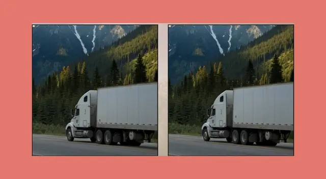 Existen tres diferencias en la imagen del camión Existen tres diferencias en la imagen del camión