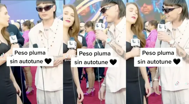 Peso Pluma sorprende cantando sin autotune.