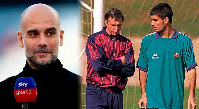 Guardiola seguiría los pasos de su 'maestro' Johan Cruyff en la final de Champions ante Inter