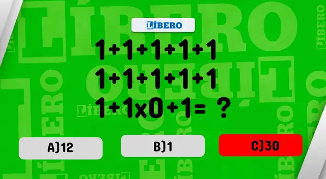 Desarrollo del acertijo matemático. (FOTO: Composición Líbero)   