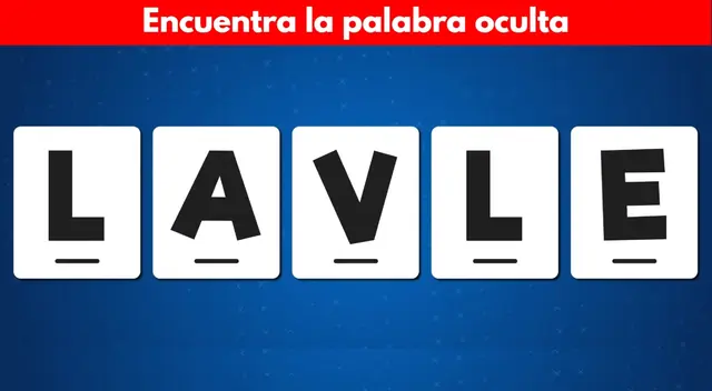 Solo una mente BRILLANTE reconoce la palabra en el tiempo solicitado