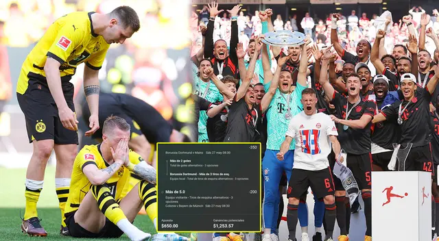 Bayern Múnich es campeón de la Bundesliga tras el estrepitoso tropiezo del Dortmund en casa. Bayern Múnich es campeón de la Bundesliga tras el estrepitoso tropiezo del Dortmund en casa.
