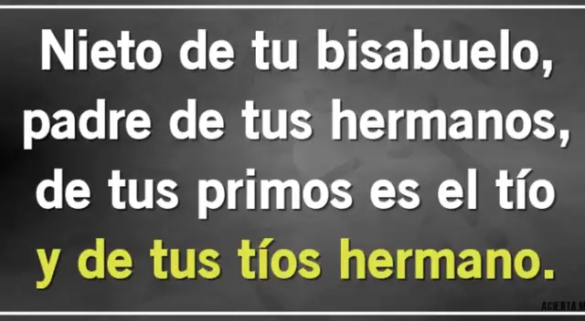 Solo si tienes una alto razonamiento lograrás vencer a este acertijo.