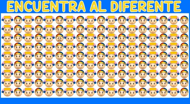 Solo un ojo de halcón ubica el rostro distinto entre los demás