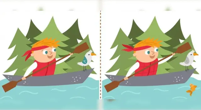 Encuentra las 5 diferencias que se ocultan entre los elementos de la imagen.