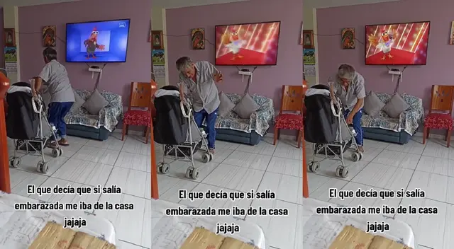 El video del adorable abuelo subido en TikTok ya cuenta con más de 100 mil me gusta.