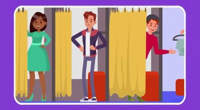 Descubre cuál de las 3 personas en los probadores no es un humano y sí un extraterrestre.