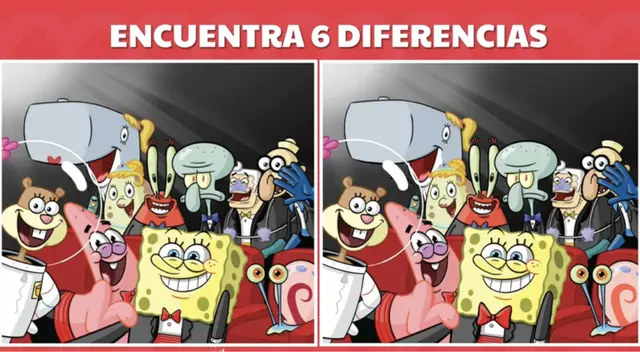 Pon a prueba tu destreza visual y halla las 6 diferencias en las imágenes.