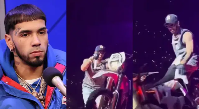 Anuel AA perdió el control de su moto y ocasionó accidente durante concierto.