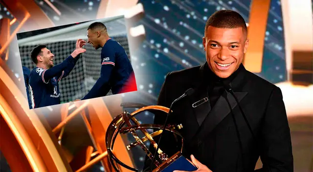 Kylian Mbappé fue el MVP de la Ligue 1 y recordó a Messi en su discurso