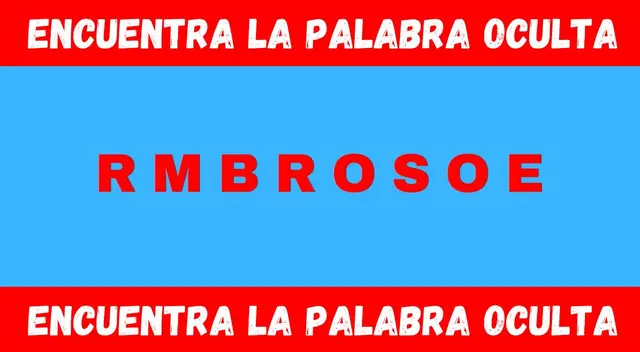 Encuentra la palabra oculta en este nuevo reto visual