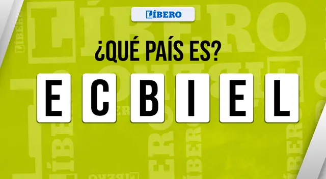 Ordena las letras de esta interesante acertijo visual para que adivines de qué país se trata. Ordena las letras de esta interesante acertijo visual para que adivines de qué país se trata.