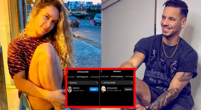Ale Venturo y Anthony Aranda se comienzan a seguir en Instagram Ale Venturo y Anthony Aranda se comienzan a seguir en Instagram