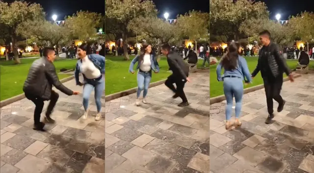 Jóvenes cumplían un reto de baile mostrando sus mejores pasos. Jóvenes cumplían un reto de baile mostrando sus mejores pasos.