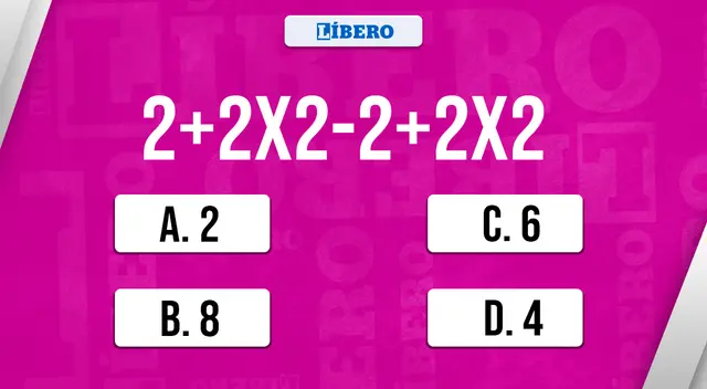 Piensa correctamente y acierta la respuesta de este desafío online de matemática básica.
