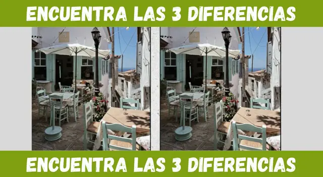 Ubica las tres diferencias en tan solo 5 segundos. Ubica las tres diferencias en tan solo 5 segundos.