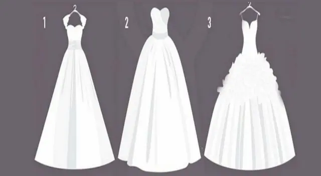 Escoge un vestido de novias y conoce el tiempo en el que te casarás.