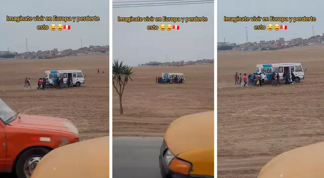 Un transeúnte se percató del inusual hecho y sacó su celular para grabarlos a escondidas. Un transeúnte se percató del inusual hecho y sacó su celular para grabarlos a escondidas.