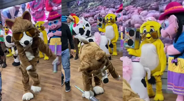 'Lobo huachano' escucha tremendo cumbión y saca los pasos prohibidos en show.