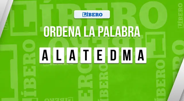 Comprueba tu agilidad mental y ordena la palabra en tiempo récord. Comprueba tu agilidad mental y ordena la palabra en tiempo récord.
