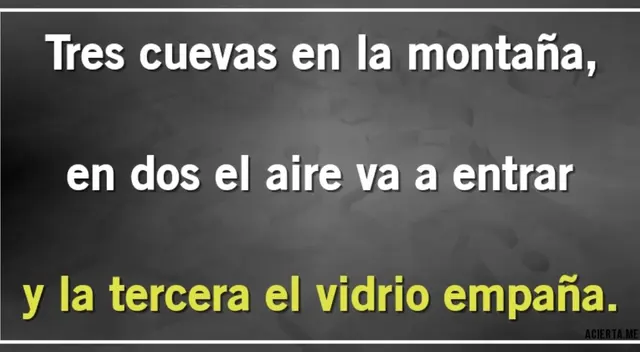 El complejo y divertido acertijo mental del día de hoy.