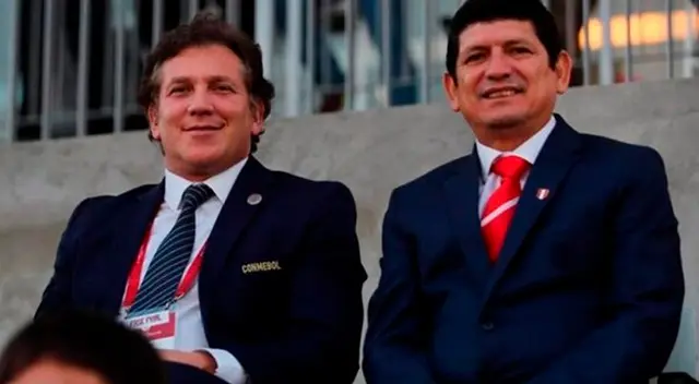 Alejandro Domínguez junto a Agustín Lozano