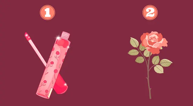 ¿Un labial o la rosa? De acuerdo a tu elección, sabrás cómo besas a tu pareja o saliente.