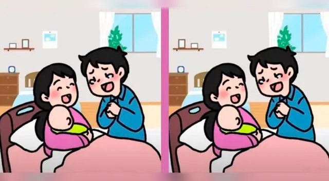 ¿Podrás encontrar todas las diferencias entre ambas parejas felices del reto visual?