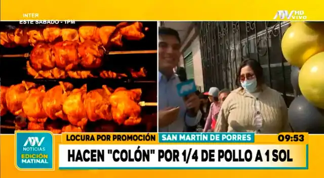 Se ha desatado una locura por el 1/4 de pollo a la brasa a 1 sol.