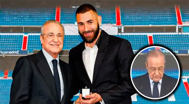 Florentino Pérez y su error durante despedida de Karim Benzema del Real Madrid